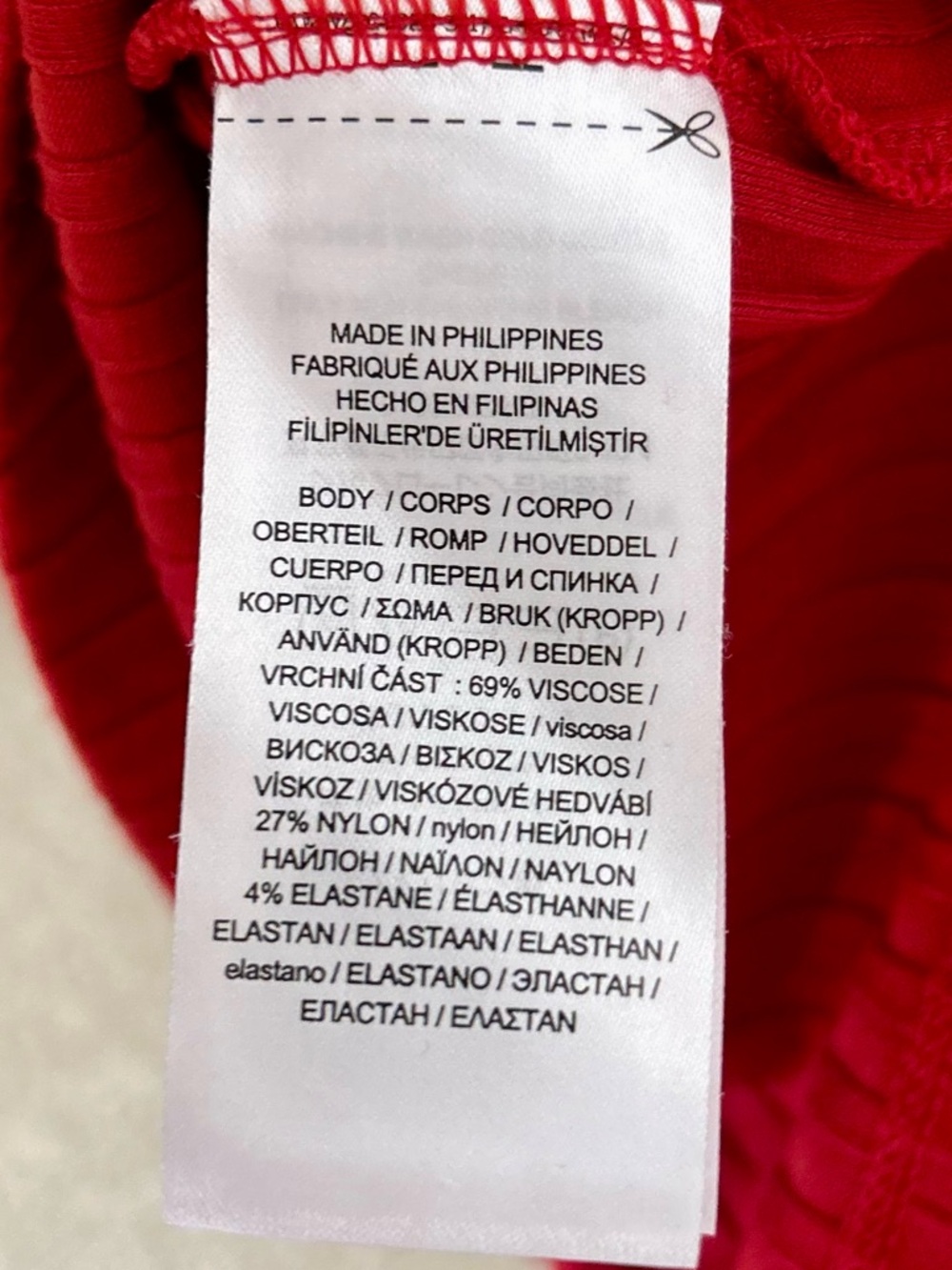 Lauren Ralph Lauren Red Ribbed Polo 3/4 Sleeve Size M Preppy Old Money - Picture 7 of 9